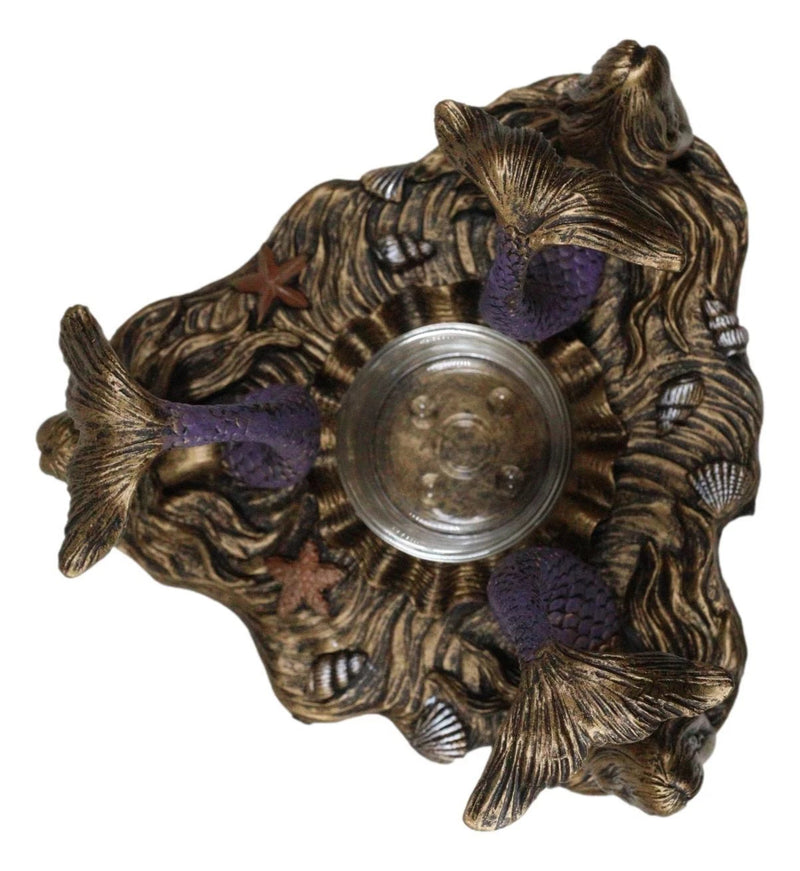 See Hear Speak No Evil 3 Sirens Mermaids Of The Cove Candle Heat Oil Warmer-8