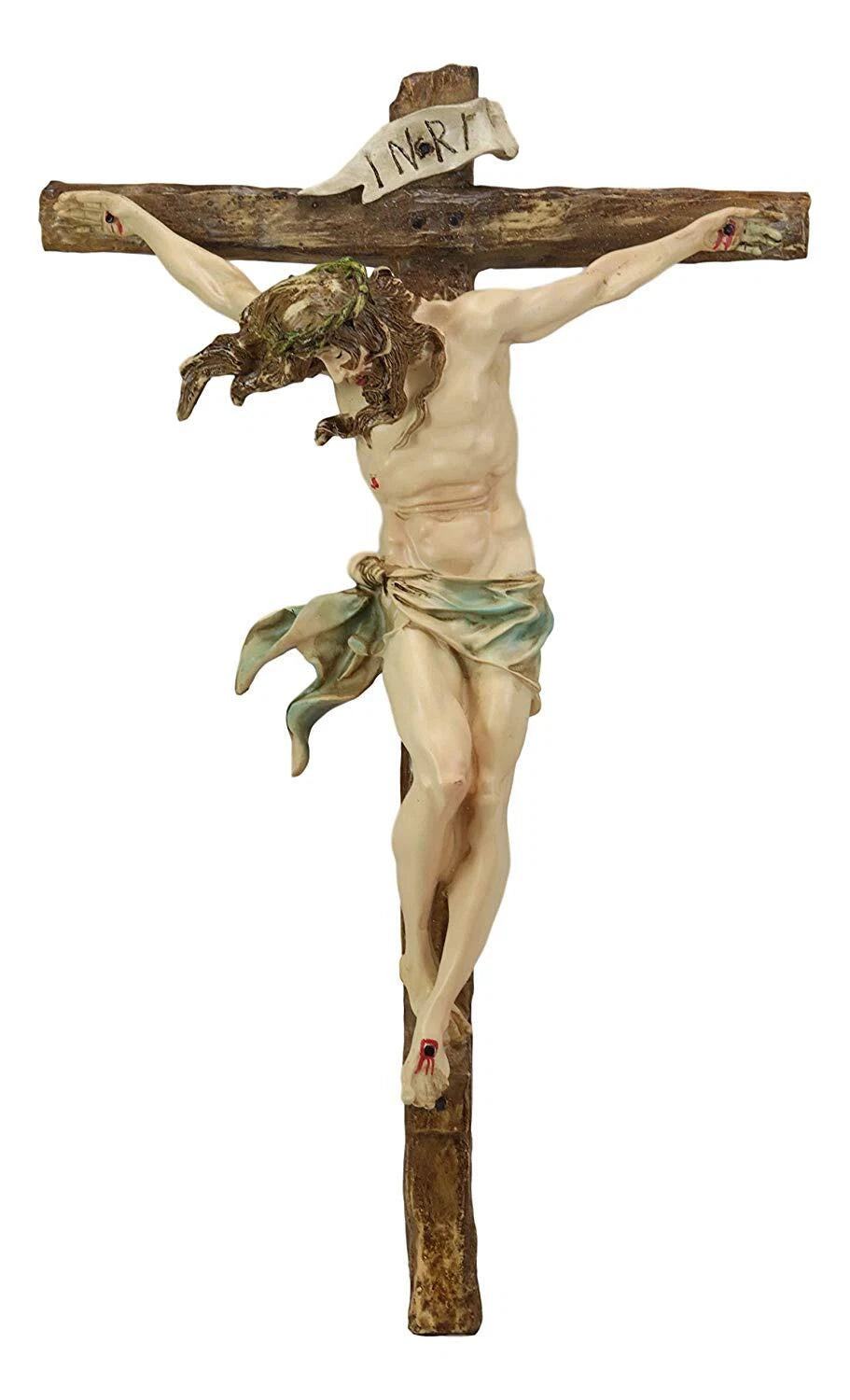 Jesus Christ Wall Cross, 20" Calvary Crucifix Hanging Plaque Religious Decor for Home, Church, Office, Prayer Room or Wall Display-9