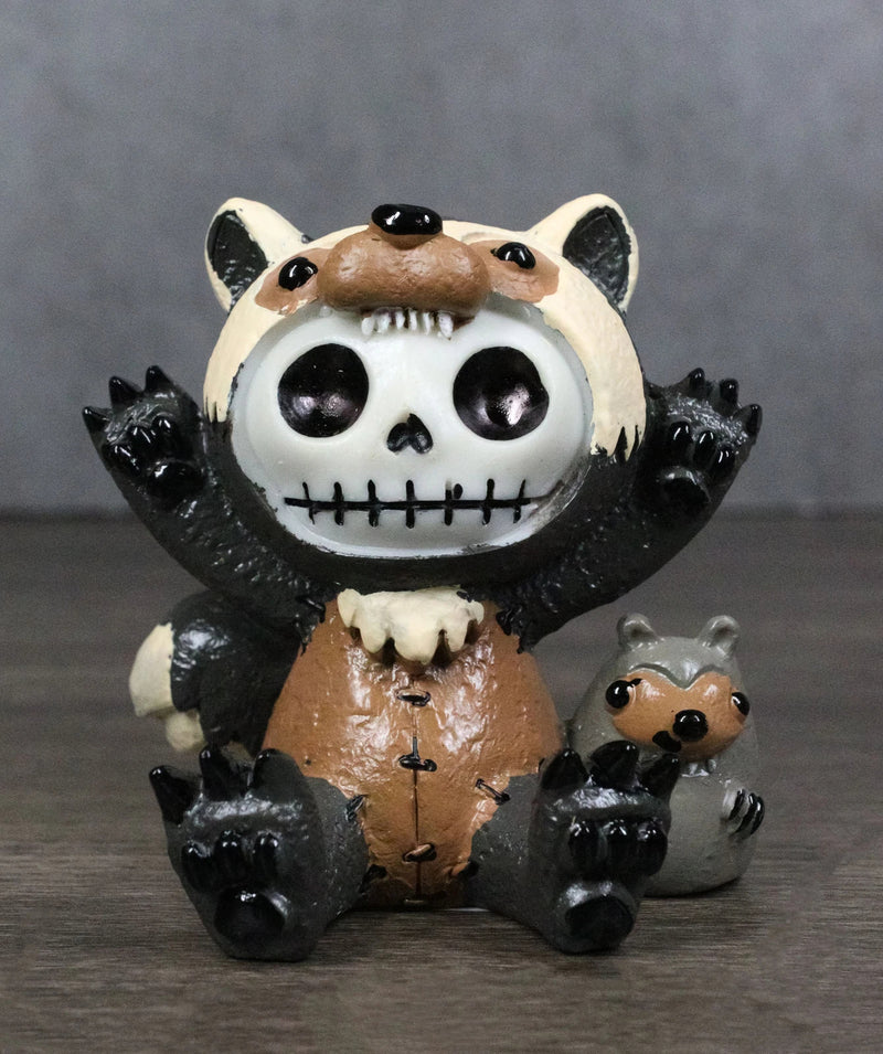 Furry Bones Hugh The Skunk Bear Wolverine Voodoo Skeleton Figurine Collectible-1