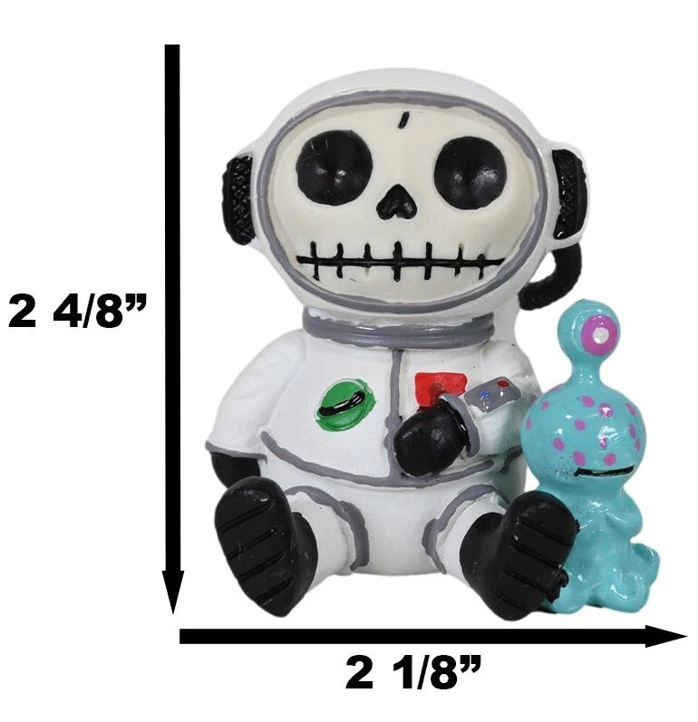 Furrybones Cosmo The Space Explorer Astronaut With ET Alien Furry Bone Figurine-10