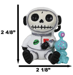 Furrybones Cosmo The Space Explorer Astronaut With ET Alien Furry Bone Figurine-10