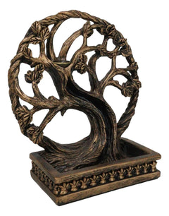 Forest Crann Bethadh Celtic Willow Tree of Life Backflow Incense Cone Burner-9