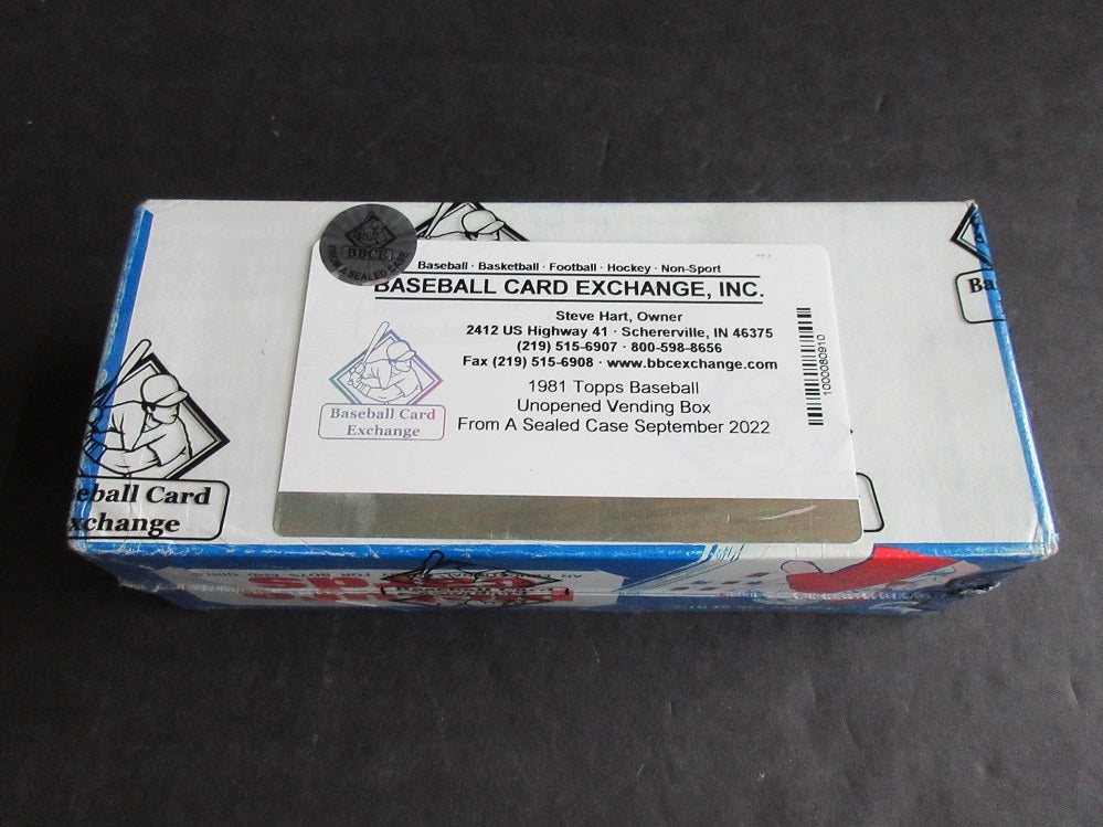 1981 Topps Baseball Unopened Vending Box (FASC)-2