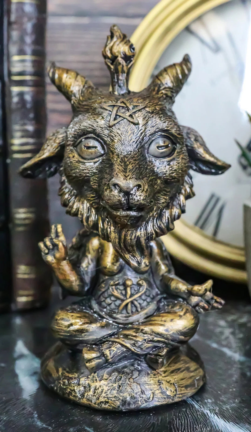 Sabbatic Goat Of Mendes Samael Lilith Baphomet Bobblehead Figurine-8