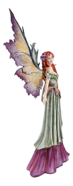 Amy Brown Large Summer Fairy Queen With Flower Adornment Statue Garden Fairies-10