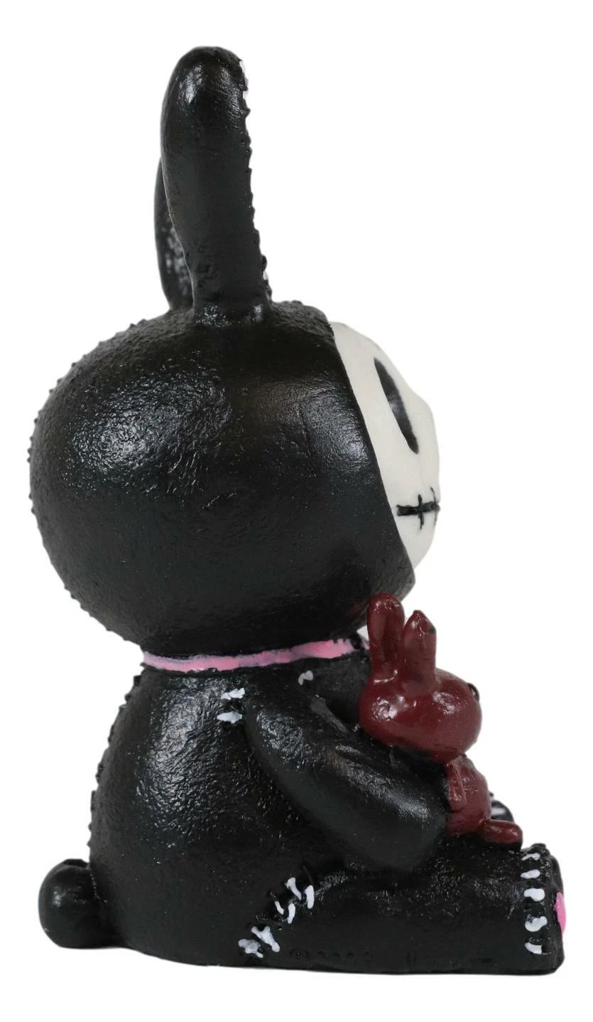 Furry Bones Bun Bun Black Pink Polkadot Tie Bunny Rabbit Skeleton Figurine-6