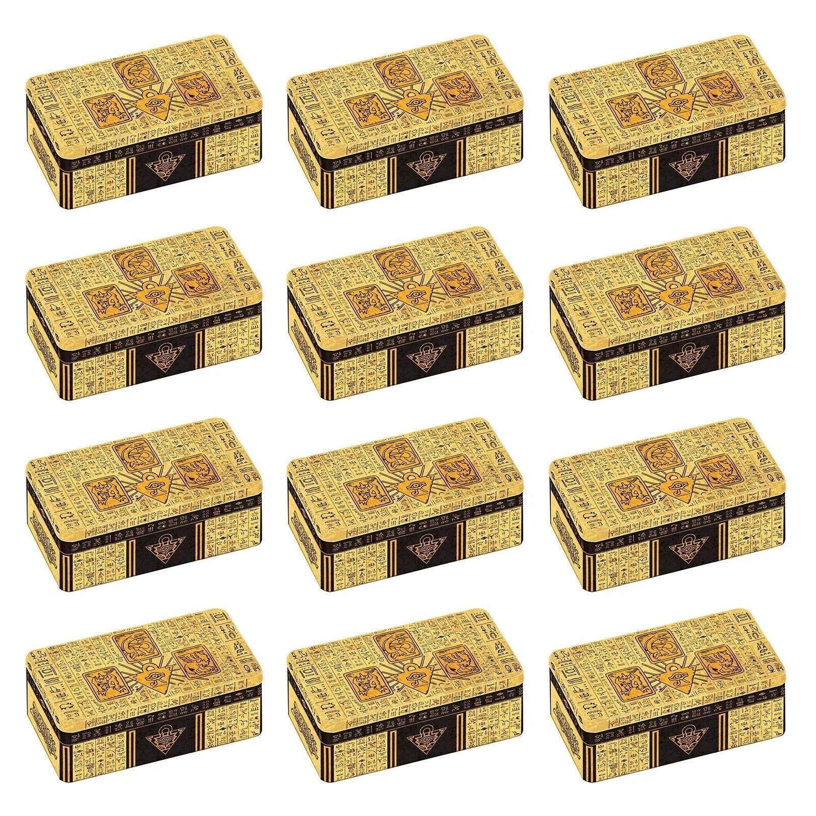 Yugioh 2022 TIN OF THE PHARAOH’S GODS FACTORY SEALED CASE (12 TINS) SHIPS TODAY!-1