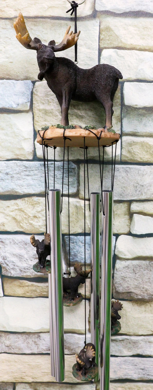 The Emperor North American Moose Resonant Relaxing Wind Chime Garden Patio-9
