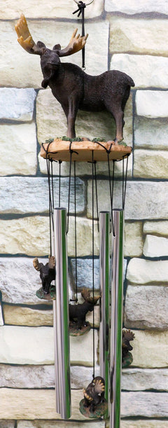 The Emperor North American Moose Resonant Relaxing Wind Chime Garden Patio-9