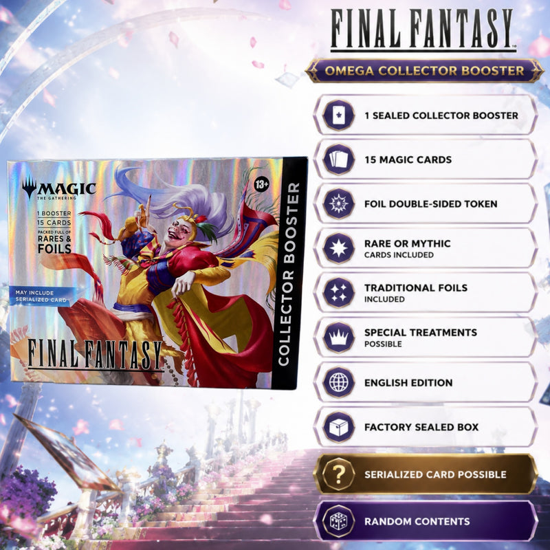 Magic: The Gathering FINAL FANTASY FIN Kefka Omega Collector Booster, 1 Pack 15 Cards, English Factory Sealed Collector Gift-3