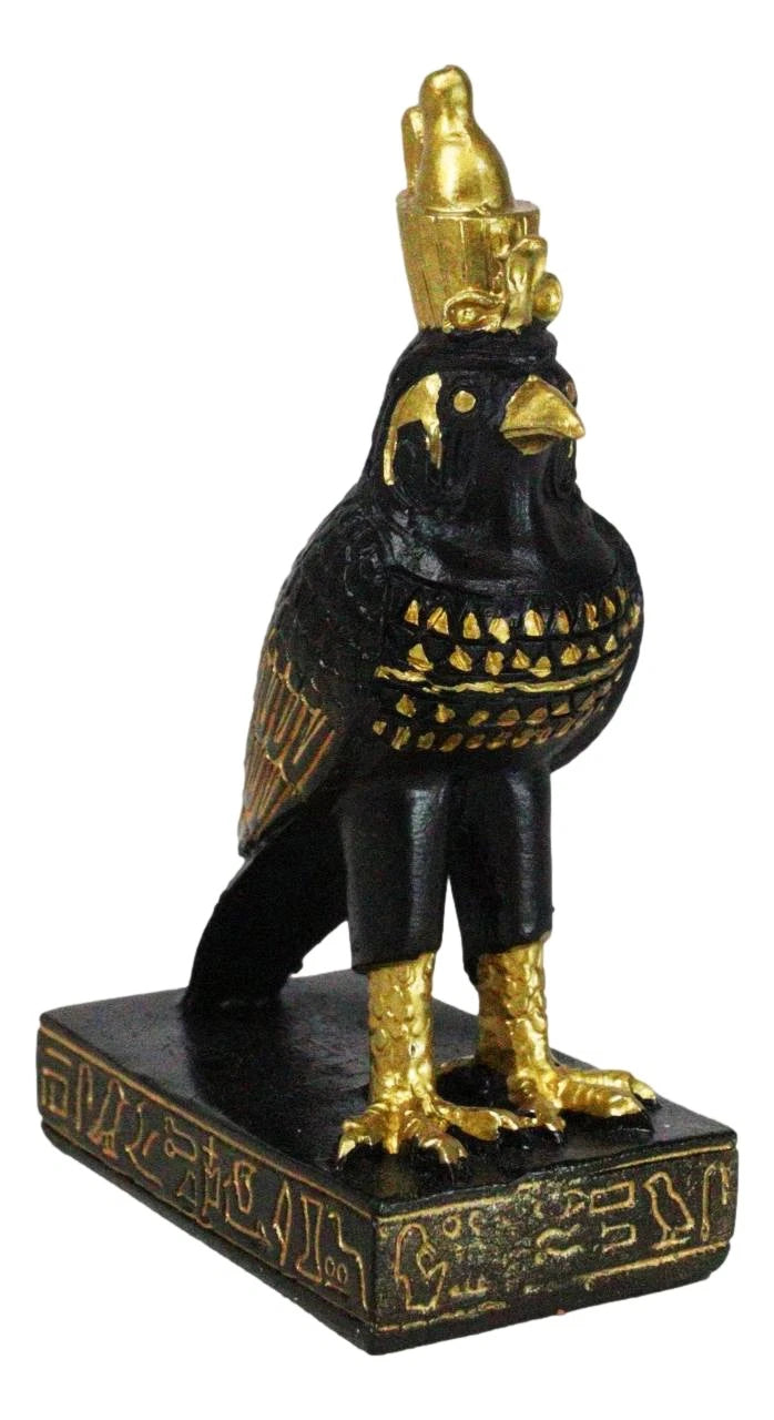 Ancient Egyptian God Of The Sky Horus Falcon Miniature Figurine Heru 3"H-8