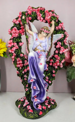 Guardian Angel Figurine, Heavenly Protector Statue 16"H for Home Decor, Living Room, Bedroom, Spiritual Display, Prayer Altar, Office, Religious or Collectible Gift-9
