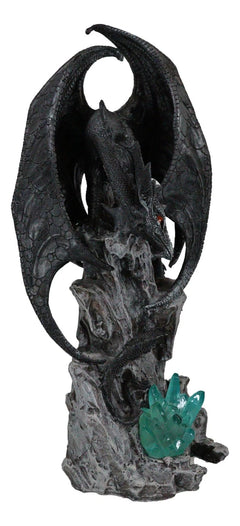 Large Euranius Drake Elder Dragon Guarding LED Light Crystal Elements Statue-6