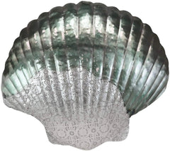 Silver Filigree Capiz Green Nautical Sea Shell Clams 3 Sizes Set Wall Decors-8