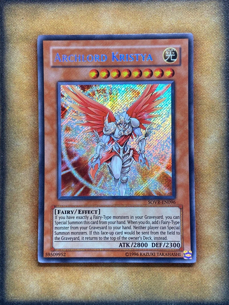 Yugioh Archlord Kristya SOVR-EN096 Secret Rare NM-1