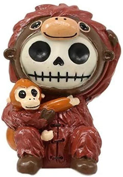Furrybones Utan The Orangutan Hooded Skeleton Monster Collectible Sculptur-1