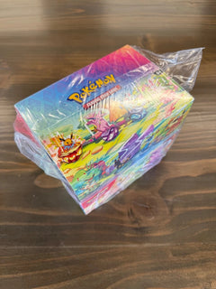 Expositor de latas pequeñas de Pokémon Prismatic Evolutions (8 latas pequeñas) Sellado de fábrica-1