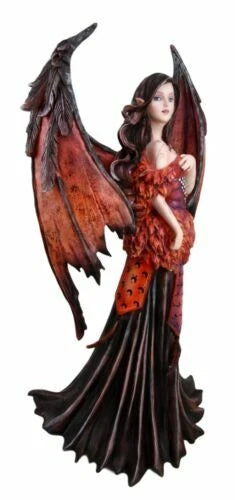 Amy Brown Fantasy Large Autumn Gothic Fairy Dracula Collector Figurine 17.5"H-6