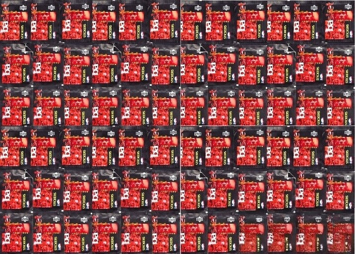 (100)97/98 UD Basketball Factory Sealed Sticker Packs-600 Stickers-Jordan,Kobe+-1