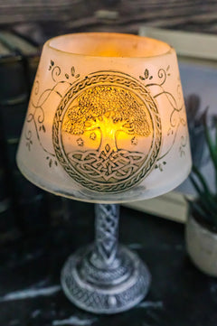 Celtic Sacred Tree Of Life Mini LED Night Light Figurine 7"H Table Courtesy Lamp-2