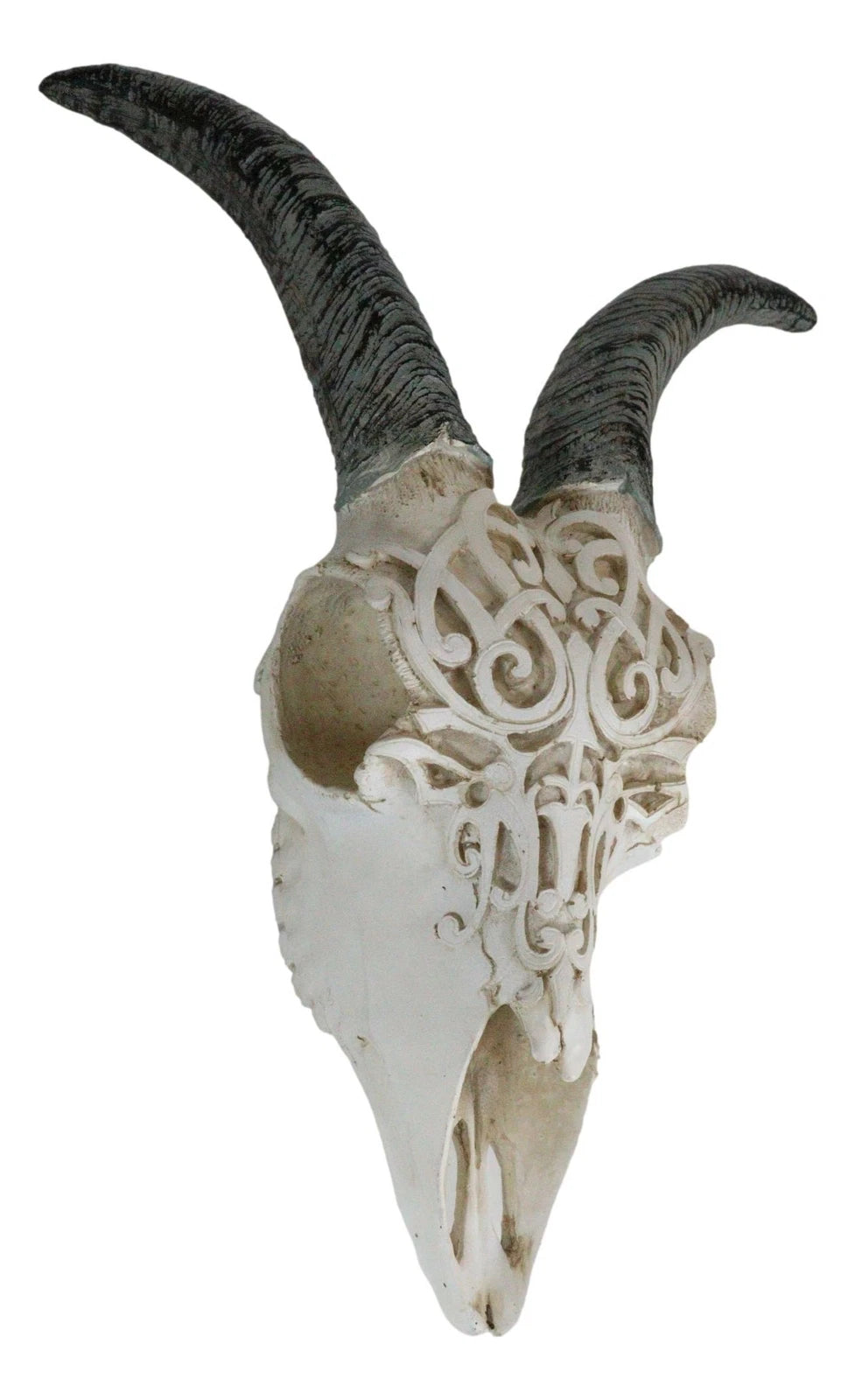 Rustic Tooled Filigree Bighorn Sheep Young Ram Skull LED Light Wall Decor Plaque-7