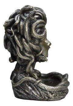 Greek Goddess Medusa with Snake Hairs Backflow Incense Cone Burner Figurine-9
