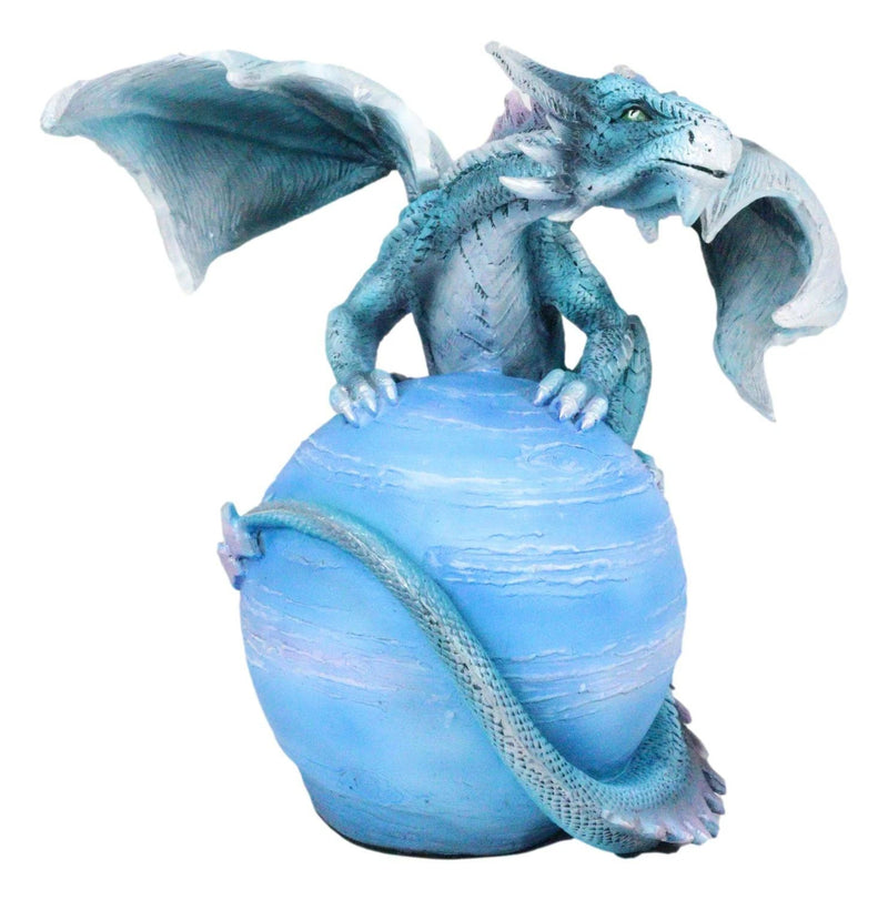Celestial Galaxy Planet Mercury Terrestrial Blue Guardian Dragon Figurine-6