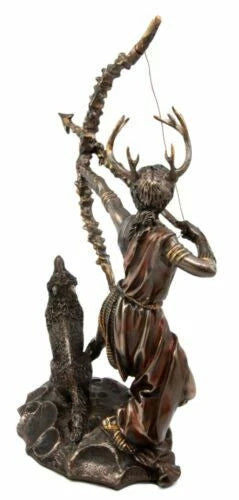 Gift Greek Goddess Artemis Figurine Roman Diana The Huntress Statue 11.5"H-8