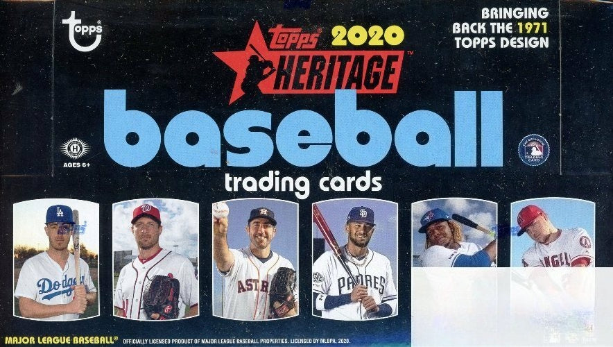 2020 Topps Heritage Baseball HUGE Factory Sealed HOBBY Box-AUTO/RELIC+BOX LOADER-1