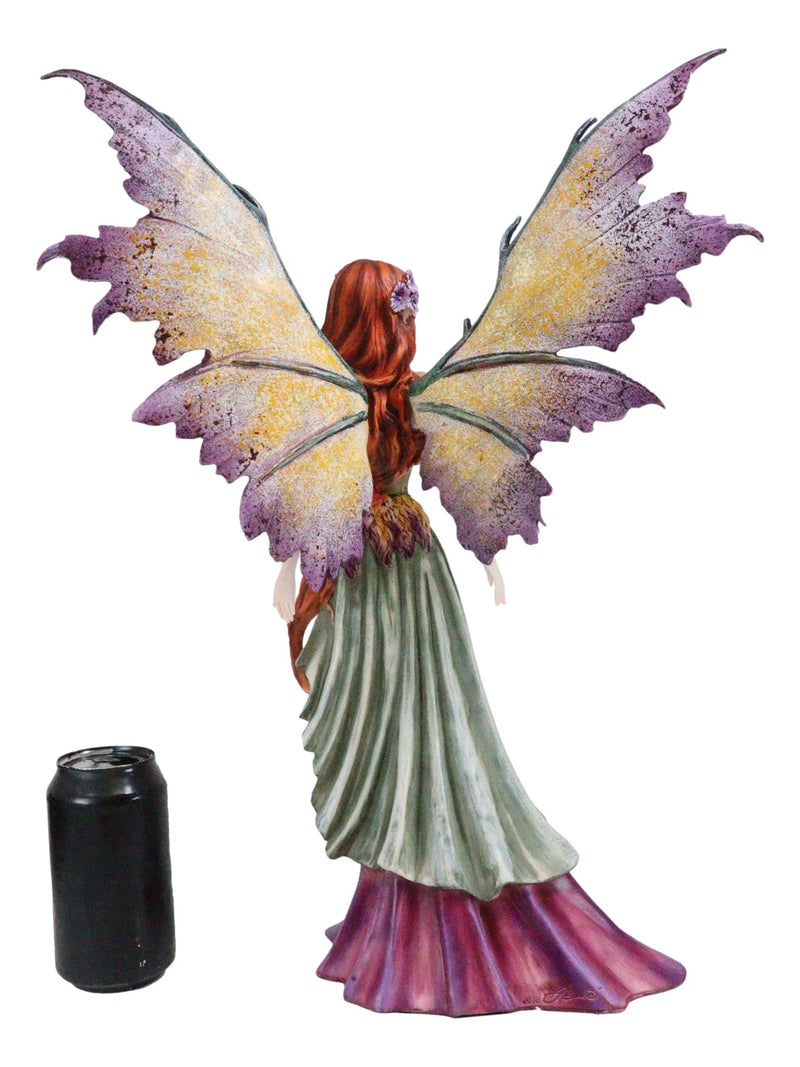 Amy Brown Large Summer Fairy Queen With Flower Adornment Statue Garden Fairies-9