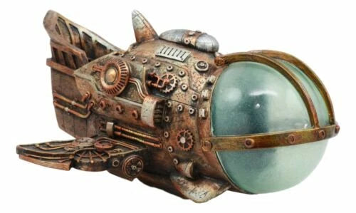 Steampunk Universe Space Exploration Spaceship Collectible Fantasy Figurine-9