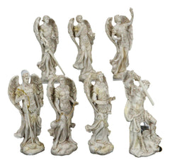 Conjunto de figuras del Arcángel Miguel, Gabriel, Rafael, Sealtiel, Barachiel, Uriel, Jegudiel-7