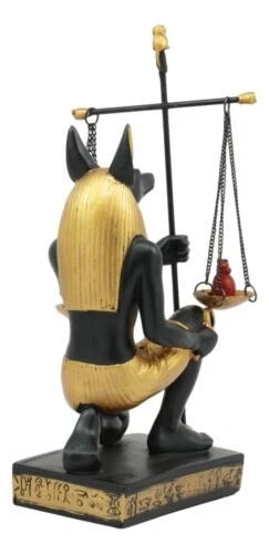 Ancient Egyptian God Of Afterlife Anubis Holding The Scales of Justice Statue-10