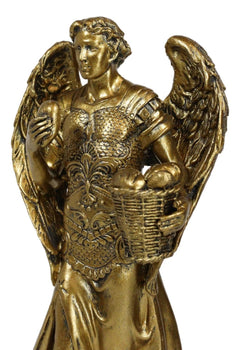 Estatua del Arcángel San Barachiel de la Iglesia Católica Bizantina, 8" de alto, Provisión de Dios-9