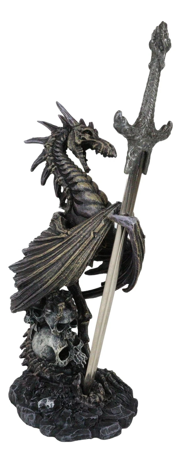 Litche Blade Ruth Thompson Skeleton Dragon Statue With Letter Opener Knife Decor-10