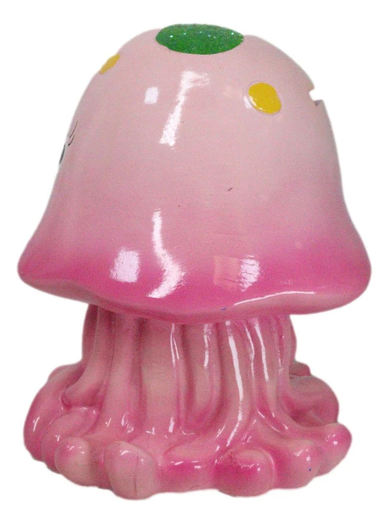 Whimsical Nautical Marine Pink Sea Jellyfish Money Coin Savings Piggy Bank-7