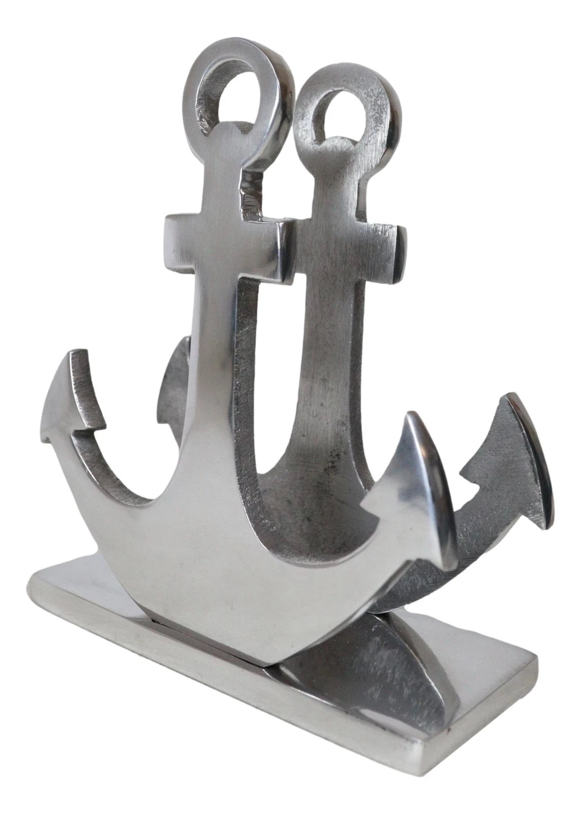 Aluminum Sailor Marine Sea Ship Anchor Decorative Paper Napkin Holder Sculpture-9