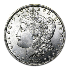 1881 O Morgan Silver Dollar $1 Brilliant Uncirculated BU 90% Silver-2
