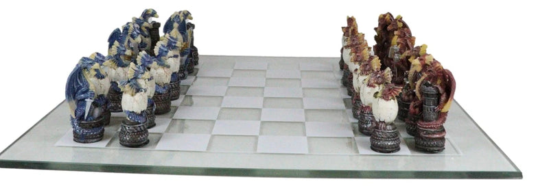 Might Magic Dungeons And Dragons Fantasy Colored Chess Pieces With Glass Board-9
