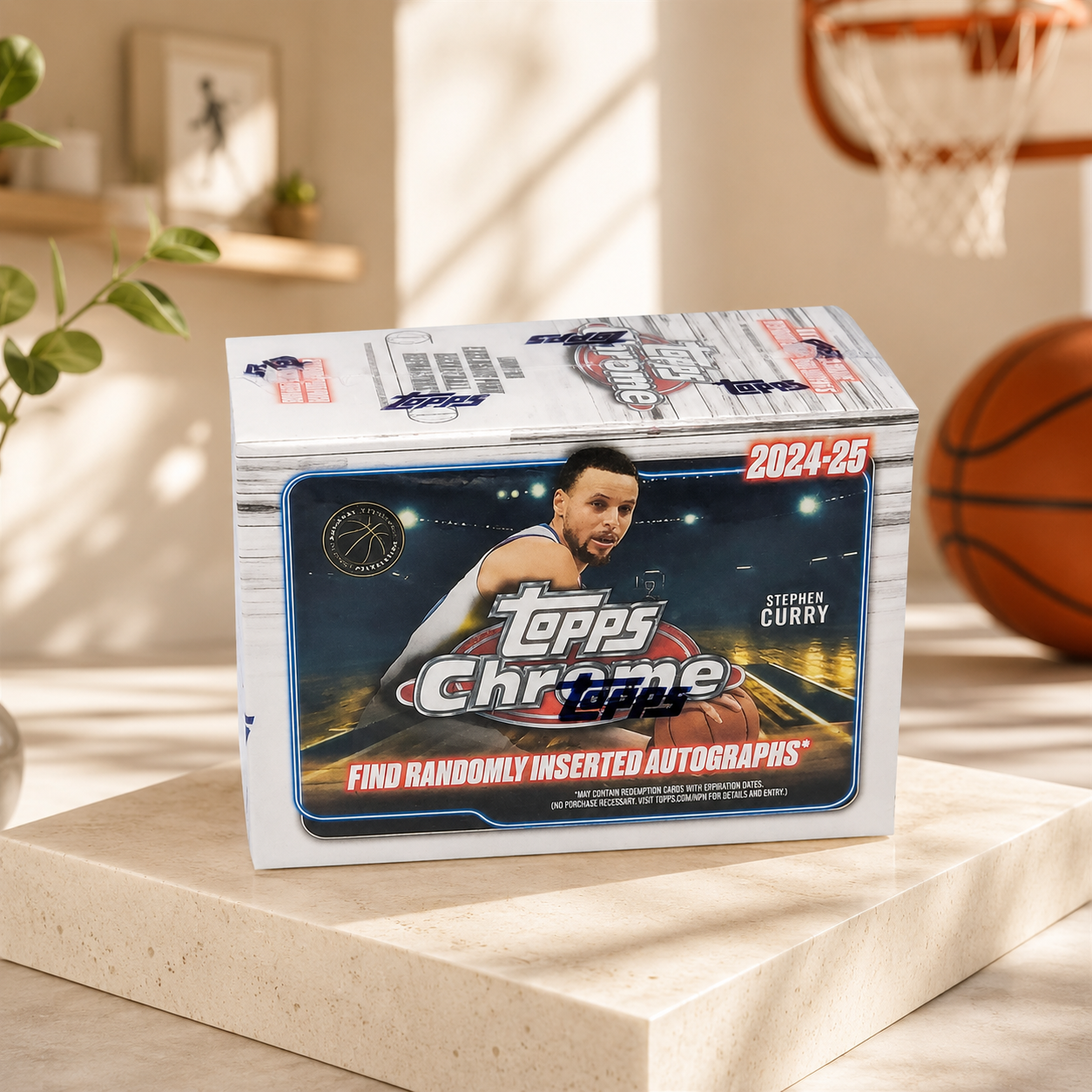Chrome Basketball Cards 2024-25 Topps NBA Blaster Box, Factory Sealed, 32 Cards, 8 Packs, Refractors, Inserts And Rookie Cards Possible-1