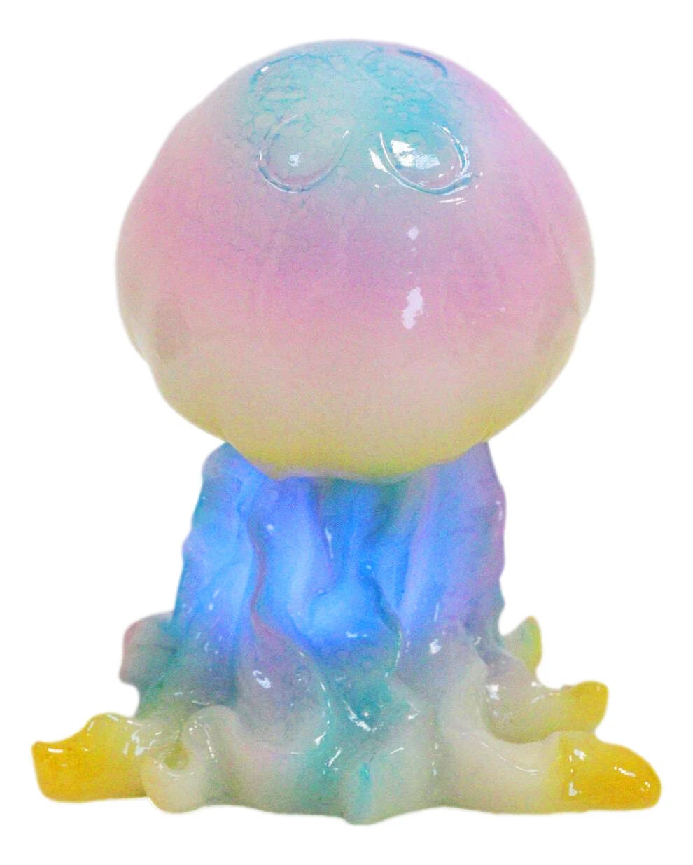 Nautical Colorful LED Glow Light Acrylic Resin Jellyfish Sea Jellies Figurine-2