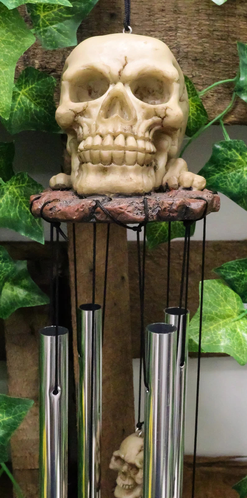 Halloween Freaky Oversized Skull Wind Chime Home Patio Skeleton Cranium Decor-8