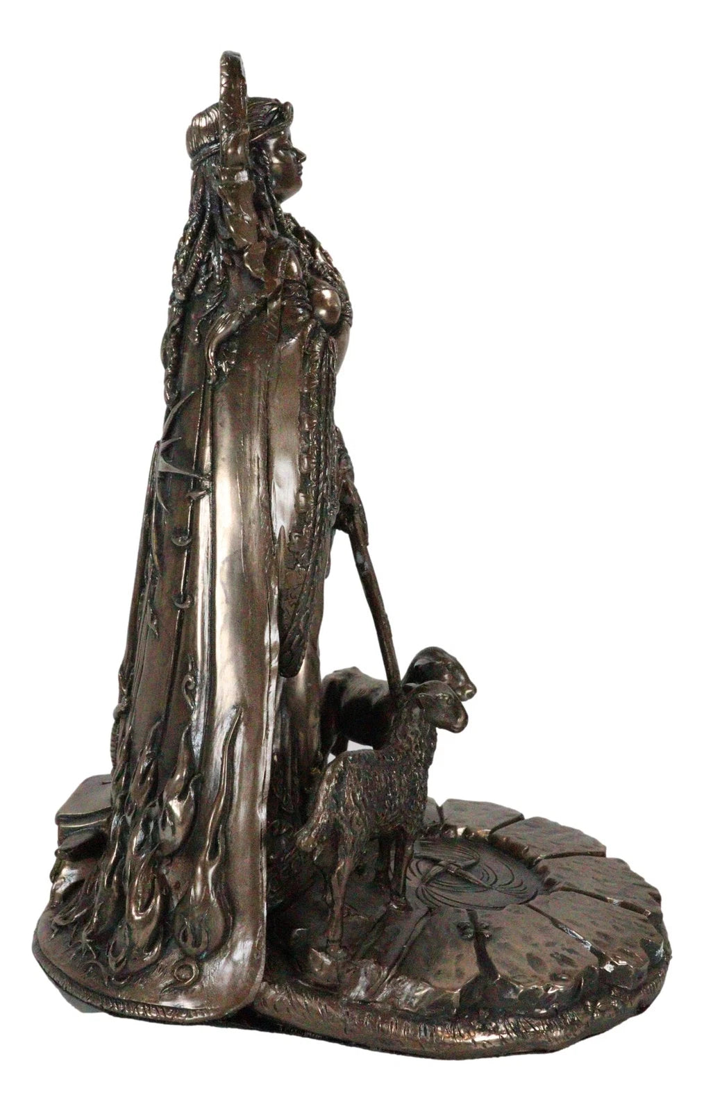 Celtic Goddess of Fire Brigid Statue Patroness Of Hope Poetry Livestock Healing-10