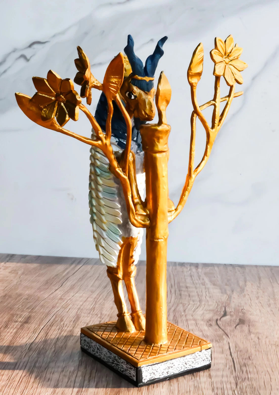 Ram In Thicket Statue 7" Height Figurine Penn Museum Replica