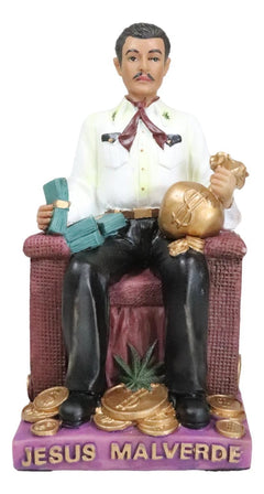 Jesus Malverde Statue Angel Of The Poor Sinaloa Figurine 6.25"Tall-10