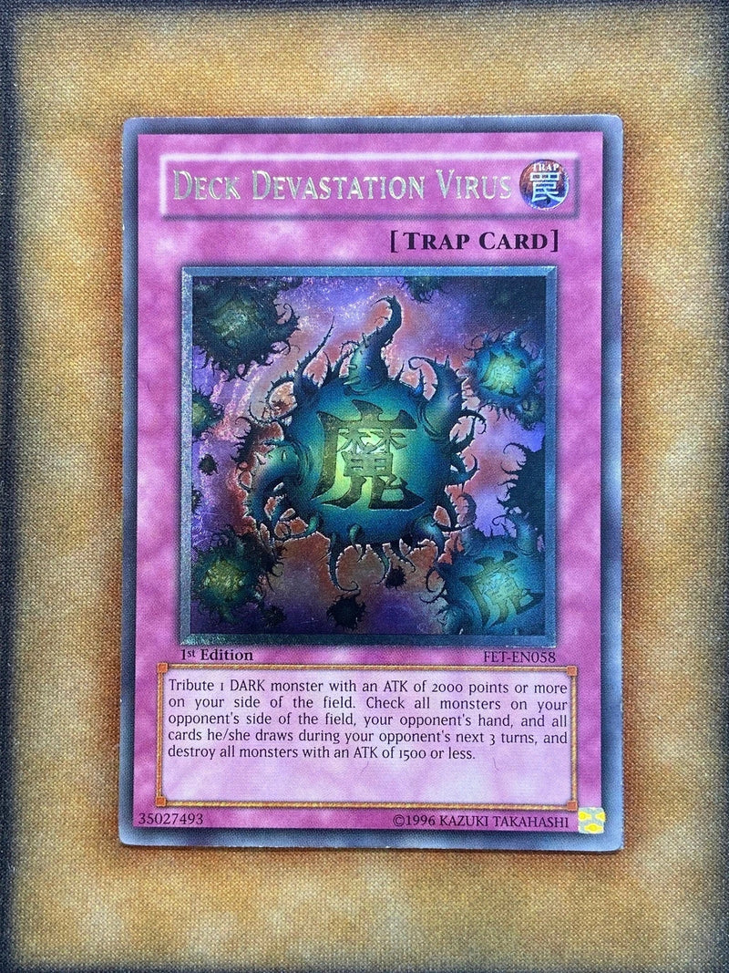 Yugioh Deck Devastation Virus FET-EN058 Ultimate Rare 1st Ed NM-1