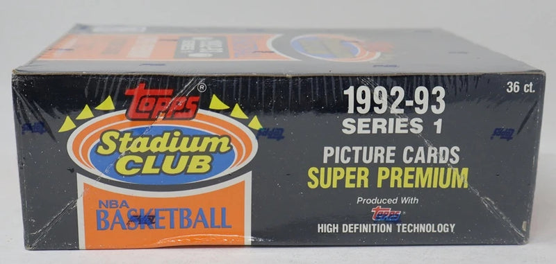 1992/93 Topps Stadium Club Basketball Series 1 Box (36/15)-2