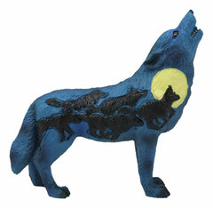 Alpha Wolf Spirit Collection Howling Cries Of The Full Moon Night Statue Decor-7