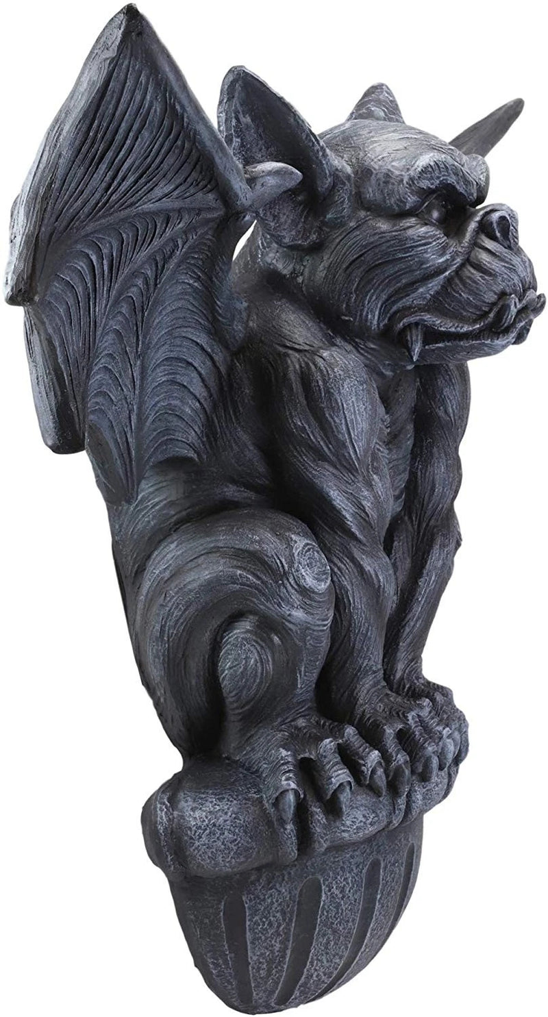Gargoyle Wall Sculpture, 20"W Large Gothic Winged Gargoyle Hanging Decor for Indoor or Outdoor, Mantle, Garden, Patio, or Fantasy Home Display-9