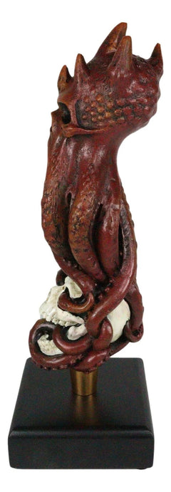 Red Octopus Demon King Crushing Skull Novelty Beer Tap Handle Figurine-6